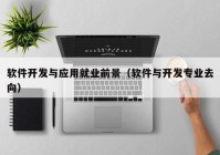 软件开发与应用就业前景（软件与开发专业去向）