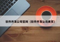 软件开发公司官网（软件开发公司黄页）