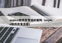 aspice软件开发组织架构（aspice软件开发流程）